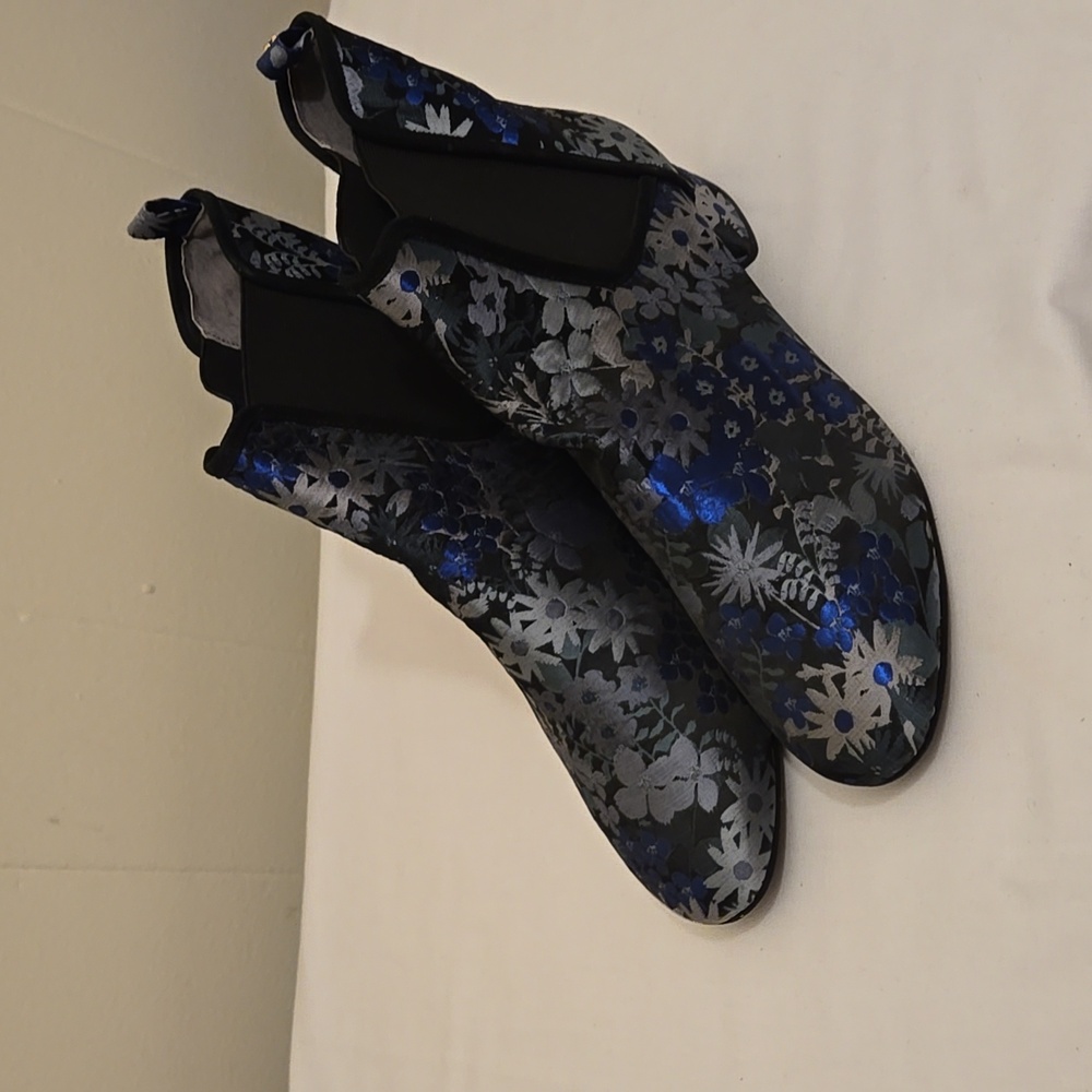Yosi Samra Booties Floral Blue 11 Penelope - Picture 8 of 8